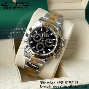 Rolex Daytona 116503 BTF 1:1 Best Edition 904L SS Case and Bracelet Black Dial SA4130 - Super Clone Watch | 1:1 Best Version