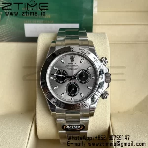 Rolex Daytona 116509 BTF 1:1 Best Edition 904L SS Case and Bracelet Gray Dial SA4130 - Super Clone Watch | 1:1 Best Version