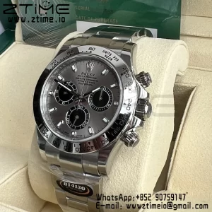 Rolex Daytona 116509 BTF 1:1 Best Edition 904L SS Case and Bracelet Gray Dial SA4130 - Super Clone Watch | 1:1 Best Version