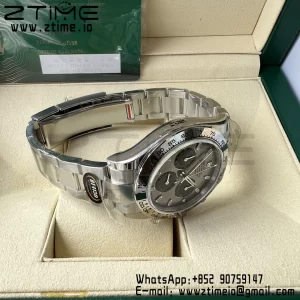 Rolex Daytona 116509 BTF 1:1 Best Edition 904L SS Case and Bracelet Gray Dial SA4130 - Super Clone Watch | 1:1 Best Version
