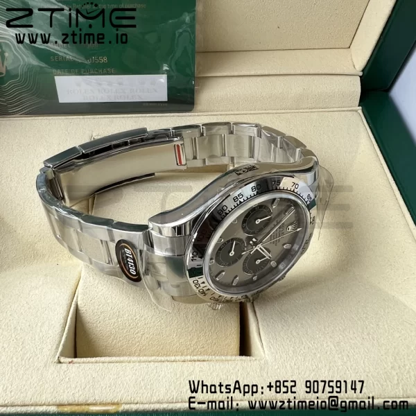 Rolex Daytona 116509 BTF 1:1 Best Edition 904L SS Case and Bracelet Gray Dial SA4130 - Super Clone Watch | 1:1 Best Version