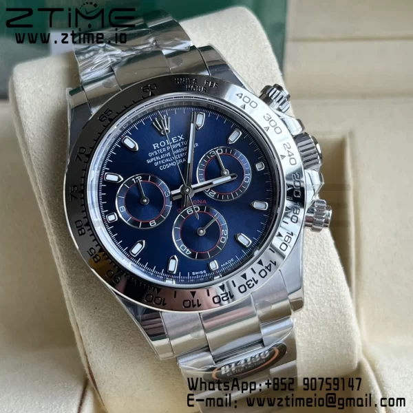 Rolex Daytona 116509 BTF 1:1 Mejor Edición 904L SS Caja y Pulsera Esfera Azul SA4130 - Super Clone Watch | 1:1 Mejor Versión