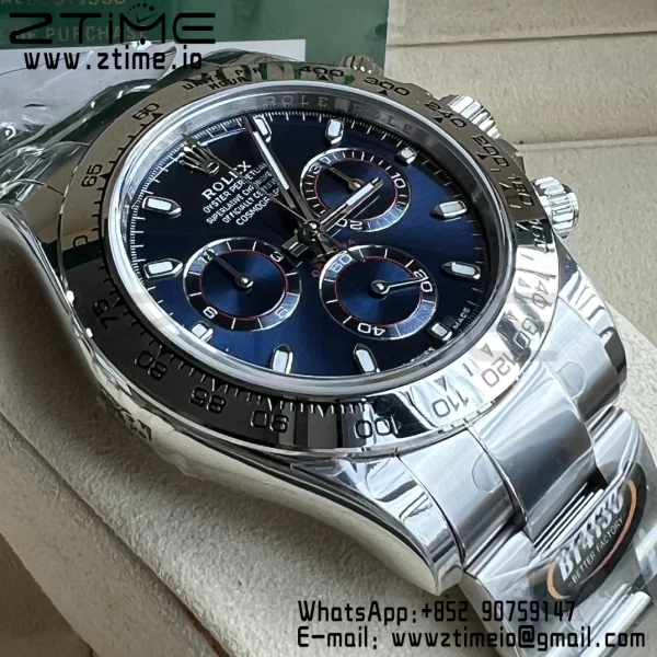 Rolex Daytona 116509 BTF 1:1 Mejor Edición 904L SS Caja y Pulsera Esfera Azul SA4130 - Super Clone Watch | 1:1 Mejor Versión