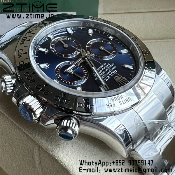 Rolex Daytona 116509 BTF 1:1 Mejor Edición 904L SS Caja y Pulsera Esfera Azul SA4130 - Super Clone Watch | 1:1 Mejor Versión