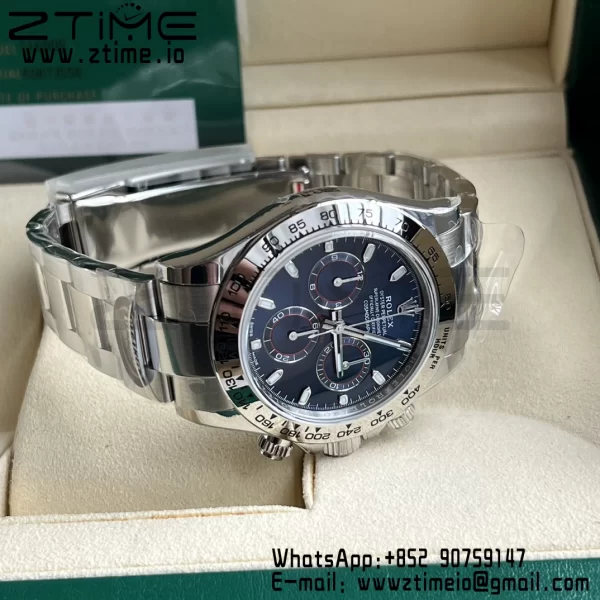 Rolex Daytona 116509 BTF 1:1 Mejor Edición 904L SS Caja y Pulsera Esfera Azul SA4130 - Super Clone Watch | 1:1 Mejor Versión