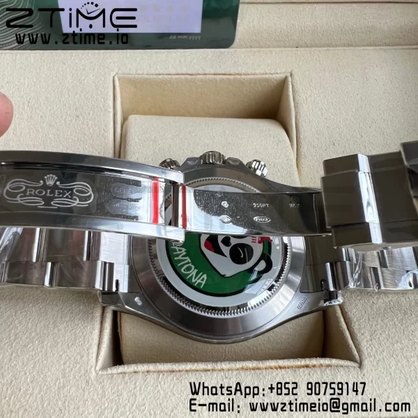 Rolex Daytona 116506 Brown Ceramic BTF 1:1 Best Edition Ice Blue Dial Crystal Marker on SS Bracelet SA4130 V2 - Super Clone Watch | 1:1 Best Version