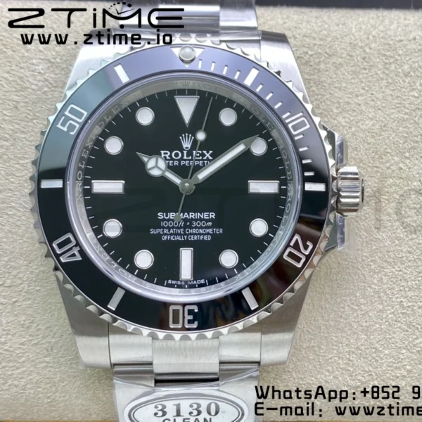 Rolex Submariner 114060 Χωρίς Ημερομηνία Μαύρο Κεραμικό Καθαρό Εργοστάσιο 904L 1:1 Best Edition σε SS Βραχιόλι VR3130 - Super Clone Watch | 1:1 Best Version
