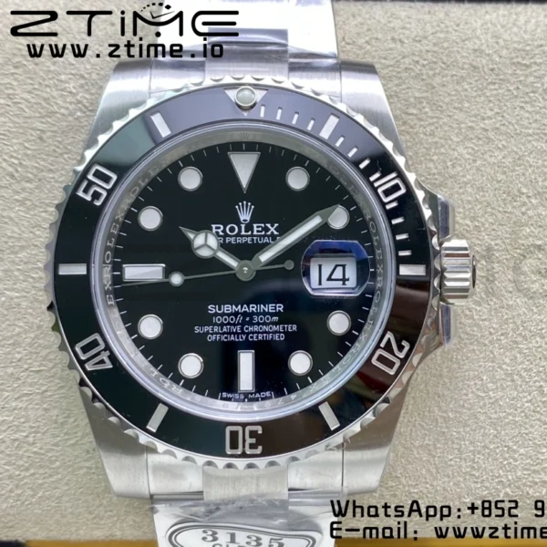 Rolex Submariner 116610 LN Black Ceramic Clean Factory 1:1 Best Edition 904L SS Case and Bracelet VS3135 - Super Clone Watch | 1:1 Best Version