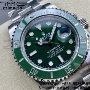 Rolex Submariner 116610 LV Green Ceramic Clean Factory 1:1 Best Edition 904L SS Case and Bracelet VS3135 - Super Clone Watch | 1:1 Best Version