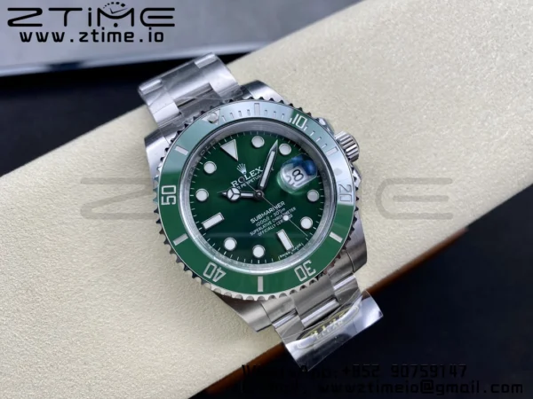 Rolex Submariner 116610 LV Green Ceramic Clean Factory 1:1 Best Edition 904L SS Case and Bracelet VS3135 - Super Clone Watch | 1:1 Best Version
