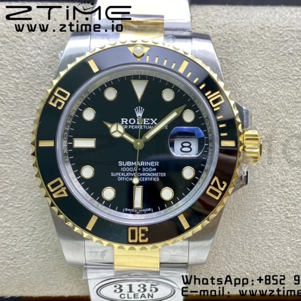 Rolex Submariner 116613 LN Black Ceramic Clean Factory 1:1 Best Edition 904L SS Case and Bracelet VS3135 - Super Clone Watch | 1:1 Best Version