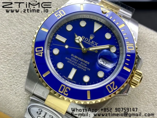 Rolex Submariner 116613 LB Blue Ceramic Clean Factory 1:1 Best Edition 904L SS Case and Bracelet VS3135 - Super Clone Watch | 1:1 Best Version