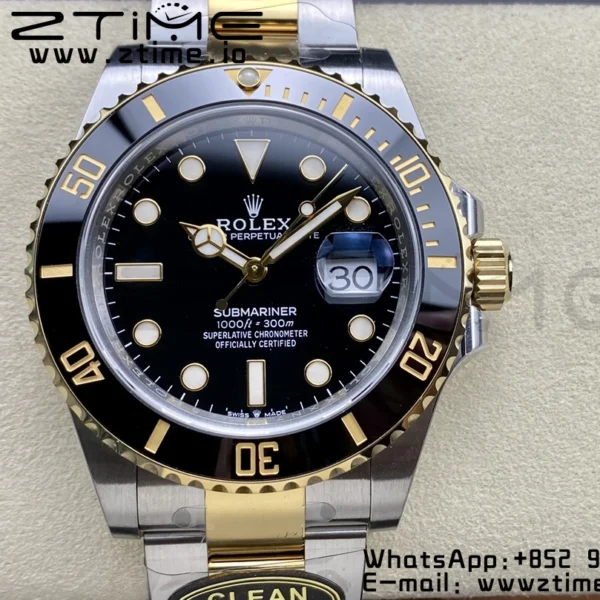 ロレックス サブマリーナ 41mm 126613 LN ブラックセラミック 904Lスチール クリーンファクトリー 1:1ベスト版 VR3235 - スーパークローン時計｜1:1ベスト版