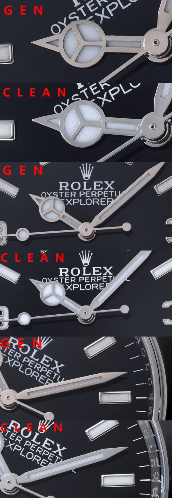 Rolex Explorer I 214270 36mm Clean 1:1 Best Edition Black Dial on SS Bracelet VR3132 - Super Clone Watch | 1:1 Best Version