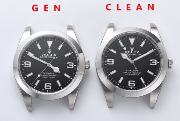 Rolex Explorer I 214270 36mm Clean 1:1 Best Edition Black Dial on SS Bracelet VR3132 - Super Clone Watch | 1:1 Best Version