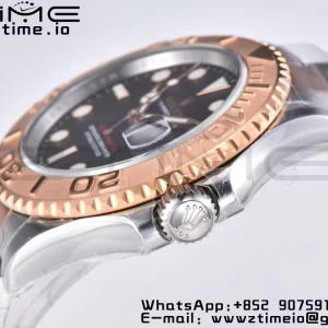 Rolex Yacht-Master 126621 SS/RG Clean Factory 904L Steel Black Dial on SS/RG Bracelet VR3235 - Super Clone Watch | 1:1 Best Version