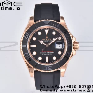 Rolex Yacht-Master 126655 Clean Factory 1:1 Best Edition Black Ceramic Bezel on Oysterflex Strap VR3235 - Super Clone Watch | 1:1 Best Version