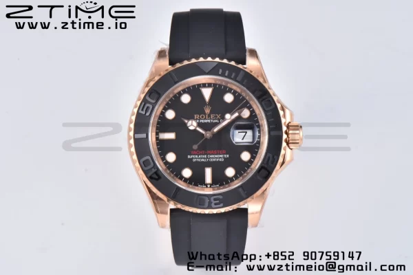Rolex Yacht-Master 126655 Clean Factory 1:1 Best Edition Black Ceramic Bezel on Oysterflex Strap VR3235 - Super Clone Watch | 1:1 Best Version