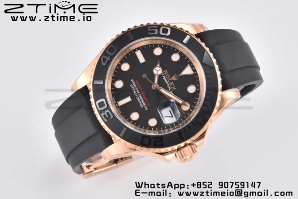 Rolex Yacht-Master 126655 Clean Factory 1:1 Best Edition Black Ceramic Bezel on Oysterflex Strap VR3235 - Super Clone Watch | 1:1 Best Version