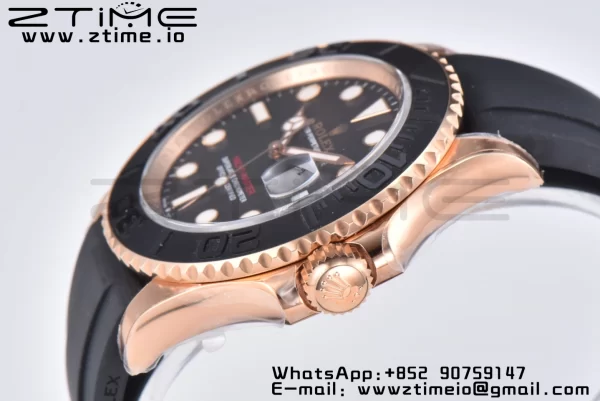 Rolex Yacht-Master 126655 Clean Factory 1:1 Best Edition Black Ceramic Bezel on Oysterflex Strap VR3235 - Super Clone Watch | 1:1 Best Version