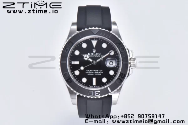 Rolex Yacht-Master 42mm 226659 Clean Factory Best Edition 3D Black Ceramic Bezel on Oysterflex Strap VR3235 - Super Clone Watch | 1:1 Best Version