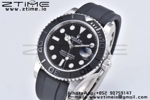 Rolex Yacht-Master 42mm 226659 Clean Factory Best Edition 3D Black Ceramic Bezel on Oysterflex Strap VR3235 - Super Clone Watch | 1:1 Best Version