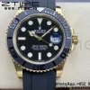 Rolex Yacht-Master 42mm 226658 YG Clean Factory 1:1 Best Edition Keramik Lünette Schwarzes Zifferblatt am Oysterflex Armband VR3235 - Super Clone Watch | 1:1 Best Version