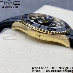 Rolex Yacht-Master 42mm 226658 YG Clean Factory 1:1 Best Edition Ceramic Bezel Black Dial on Oysterflex Strap VR3235 - Super Clone Watch | 1:1 Best Version