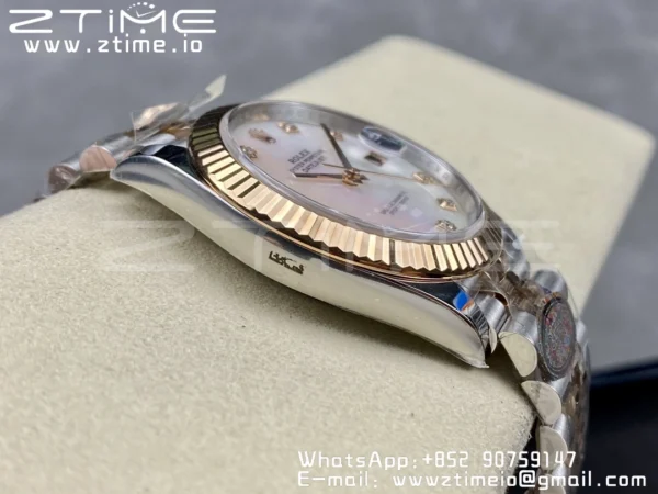 Rolex DateJust 41mm 126331 904L SS Clean 1:1 Best Edition MOP Dial on SS/RG Jubilee Bracelet VR3235 - Super Clone Watch | 1:1 Best Version