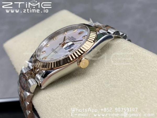 Rolex DateJust 41mm 126331 904L SS Clean 1:1 Best Edition MOP Dial on SS/RG Jubilee Bracelet VR3235 - Super Clone Watch | 1:1 Best Version