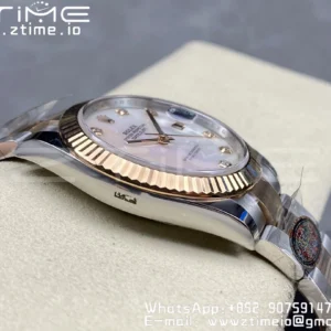 Rolex DateJust 41mm 126331 904L SS Clean 1:1 Best Edition MOP Dial on SS/RG Oyster Bracelet VR3235 - Super Clone Watch | 1:1 Best Version