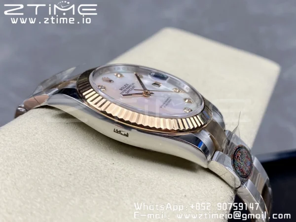 Rolex DateJust 41mm 126331 904L SS Clean 1:1 Best Edition MOP Dial on SS/RG Oyster Bracelet VR3235 - Super Clone Watch | 1:1 Best Version