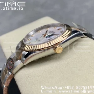Rolex DateJust 41mm 126331 904L SS Clean 1:1 Best Edition MOP Dial on SS/RG Oyster Bracelet VR3235 - Super Clone Watch | 1:1 Best Version