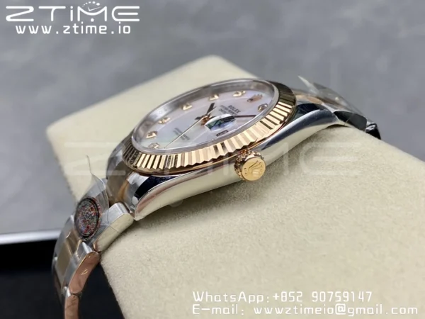 Rolex DateJust 41mm 126331 904L SS Clean 1:1 Best Edition MOP Dial on SS/RG Oyster Bracelet VR3235 - Super Clone Watch | 1:1 Best Version