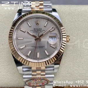 Rolex Rolex DateJust 41 126331 904L SS/RG Clean 1:1 Best Edition Champagne Dial on Jubilee Bracelet VR3235 - Super Clone Watch | 1:1 Best Version