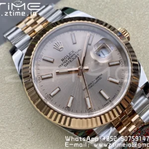 Rolex Rolex DateJust 41 126331 904L SS/RG Clean 1:1 Best Edition Champagne Dial on Jubilee Bracelet VR3235 - Super Clone Watch | 1:1 Best Version