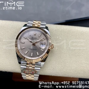 Rolex Rolex DateJust 41 126331 904L SS/RG Clean 1:1 Best Edition Champagne Dial on Jubilee Bracelet VR3235 - Super Clone Watch | 1:1 Best Version