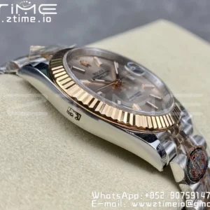Rolex Rolex DateJust 41 126331 904L SS/RG Clean 1:1 Best Edition Champagne Dial on Jubilee Bracelet VR3235 - Super Clone Watch | 1:1 Best Version