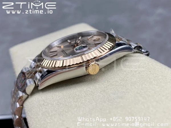 Rolex Rolex DateJust 41 126331 904L SS/RG Clean 1:1 Best Edition Champagne Dial on Jubilee Bracelet VR3235 - Super Clone Watch | 1:1 Best Version