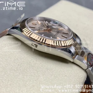 Rolex DateJust 41 126331 904L SS/RG Clean 1:1 Best Edition Champagne Dial pe brățară Oyster VR3235 - Super Clone Watch | 1:1 Best Version