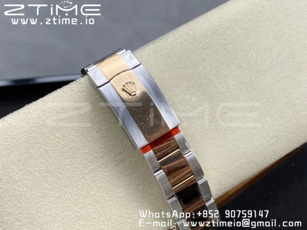 Rolex DateJust 41 126331 904L SS/RG Clean 1:1 Best Edition Champagne Dial pe brățară Oyster VR3235 - Super Clone Watch | 1:1 Best Version