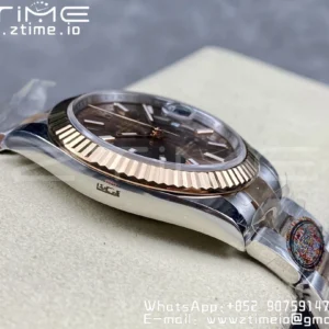 Rolex DateJust 41mm 126331 904L SS Clean 1:1 Best Edition Brown Dial on SS/RG Oyster Bracelet VR3235 - Super Clone Watch | 1:1 Best Version