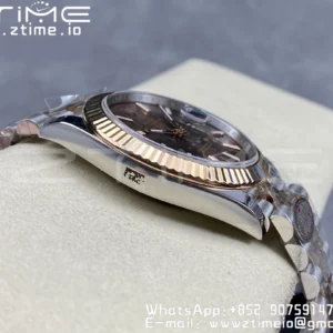 Rolex DateJust 41mm 126331 904L SS Clean 1:1 Best Edition Brown Dial on SS/RG Jubilee Bracelet VR3235 - Super Clone Watch | 1:1 Best Version