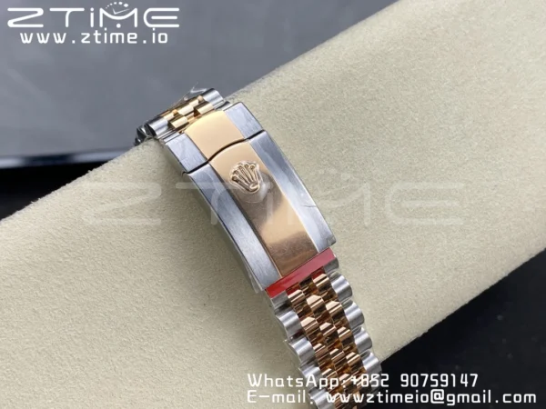 Rolex DateJust 41mm 126331 904L SS Clean 1:1 Best Edition Brown Dial on SS/RG Jubilee Bracelet VR3235 - Super Clone Watch | 1:1 Best Version