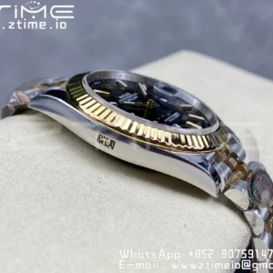 Rolex DateJust 41 126333 Clean 1:1 Best Edition 904L Steel Black Stick Dial on SS/YG Jubilee Bracelet VR3235 - Super Clone Watch | 1:1 Best Version