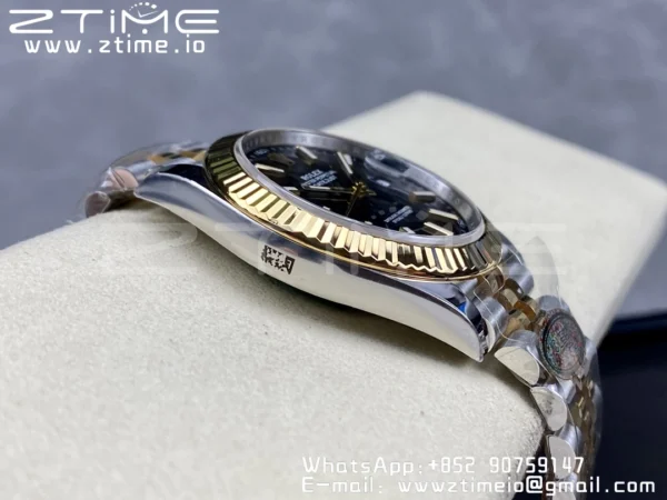 Rolex DateJust 41 126333 Clean 1:1 Best Edition 904L Steel Black Stick Dial on SS/YG Jubilee Bracelet VR3235 - Super Clone Watch | 1:1 Best Version