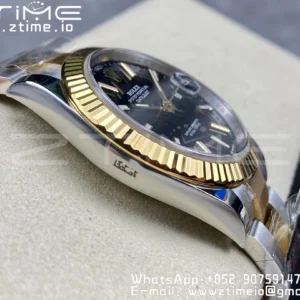 Rolex DateJust 41 126333 Clean 1:1 Best Edition 904L Steel Black Stick Dial on SS/YG Oyster Bracelet VR3235 - Super Clone Watch | 1:1 Best Version