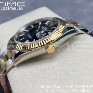 Rolex DateJust 41 126333 Clean 1:1 Best Edition 904L Steel Black Stick Dial on SS/YG Oyster Bracelet VR3235 - Super Clone Watch | 1:1 Best Version