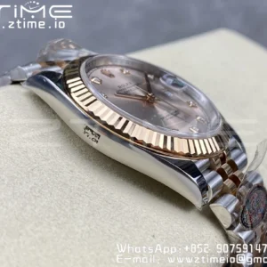 Rolex DateJust 41 126331 904L SS/RG Clean 1:1 Best Edition Champagne Dial with Diamonds Markers on Jubilee Bracelet VR3235 - Super Clone Watch | 1:1 Best Version
