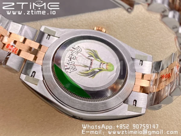 Rolex DateJust 41 126331 904L SS/RG Clean 1:1 Best Edition Champagne Dial with Diamonds Markers on Jubilee Bracelet VR3235 - Super Clone Watch | 1:1 Best Version